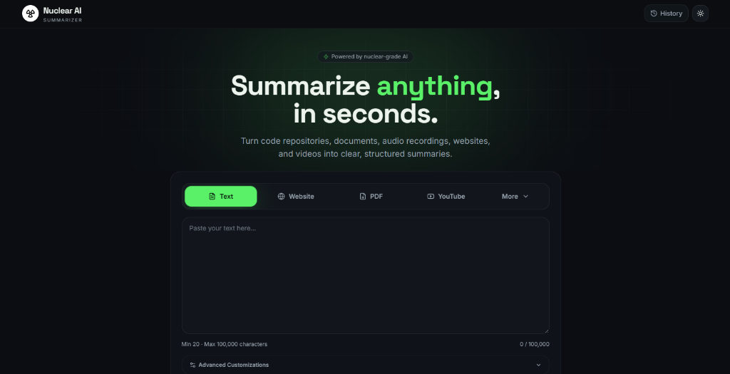 Nuclear-AI Summarizer Engine
